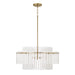 Capital Lighting - 358741AD - Four Light Pendant - Blair - Aged Brass