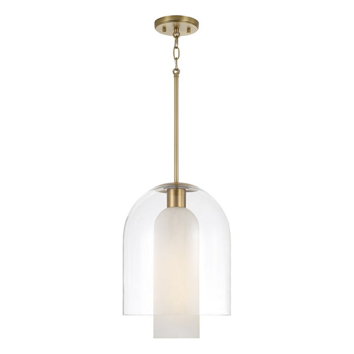 Capital Lighting - 358911AD - One Light Pendant - Liz - Aged Brass