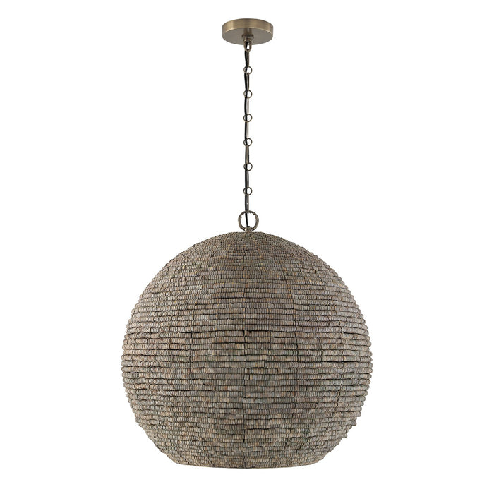 Capital Lighting - 359711AGD - One Light Pendant - Morada - Aegean Grey and Dark Brass