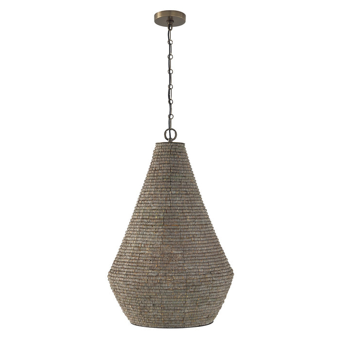 Capital Lighting - 359712AGD - One Light Pendant - Morada - Aegean Grey and Dark Brass