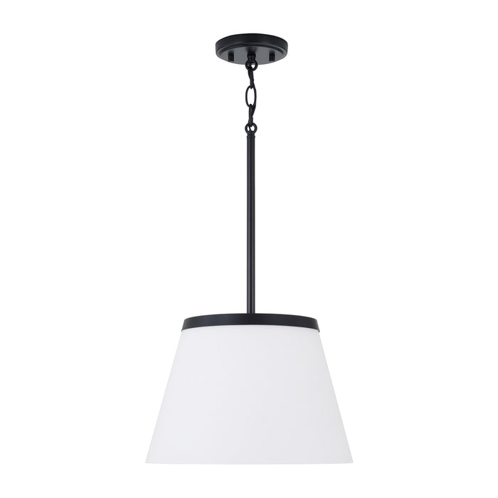 Capital Lighting - 361011MB - One Light Pendant - Drake - Matte Black