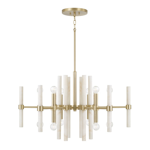 Marlow 12 Light Chandelier Matte Brass