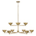 Capital Lighting - 458501FT - LED Chandelier - Francesca - Feathered Brass