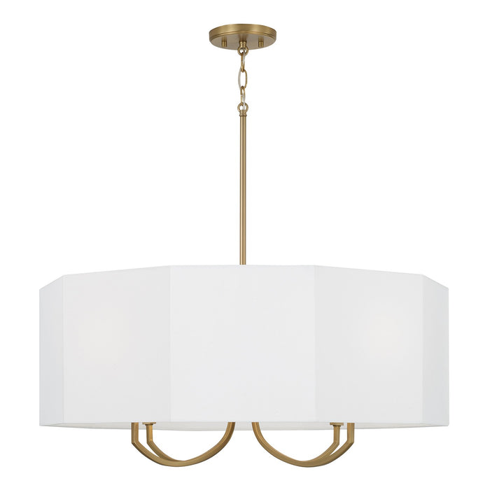 Capital Lighting - 459541AD - Four Light Chandelier - Adrian - Aged Brass