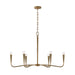 Capital Lighting - 459861ARG - Six Light Chandelier - Savari - Artisan Gold