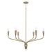 Capital Lighting - 460461ANB - Six Light Chandelier - Palmer - Antiqued Brass