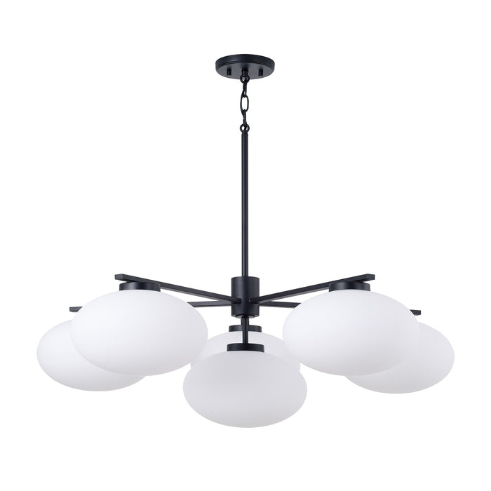 Capital Lighting - 460561MB - Six Light Chandelier - Soren - Matte Black