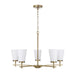 Capital Lighting - 461051AD-660 - Five Light Chandelier - Drake - Aged Brass