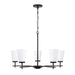 Capital Lighting - 461051MB-660 - Five Light Chandelier - Drake - Matte Black
