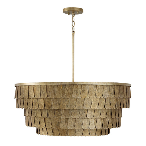Arden Six Light Chandelier Ancestral Gold