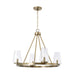 Capital Lighting - 461941AD-662 - Four Light Chandelier - Aaron - Aged Brass