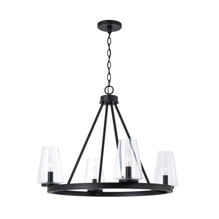 Capital Lighting - 461941MB-662 - Four Light Chandelier - Aaron - Matte Black