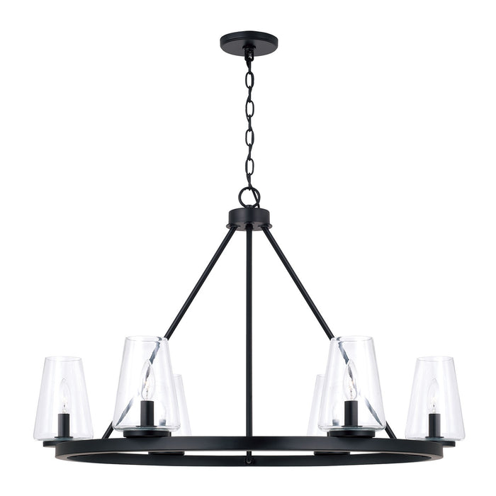 Capital Lighting - 461961MB-662 - Six Light Chandelier - Aaron - Matte Black