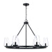 Capital Lighting - 461961MB-662 - Six Light Chandelier - Aaron - Matte Black