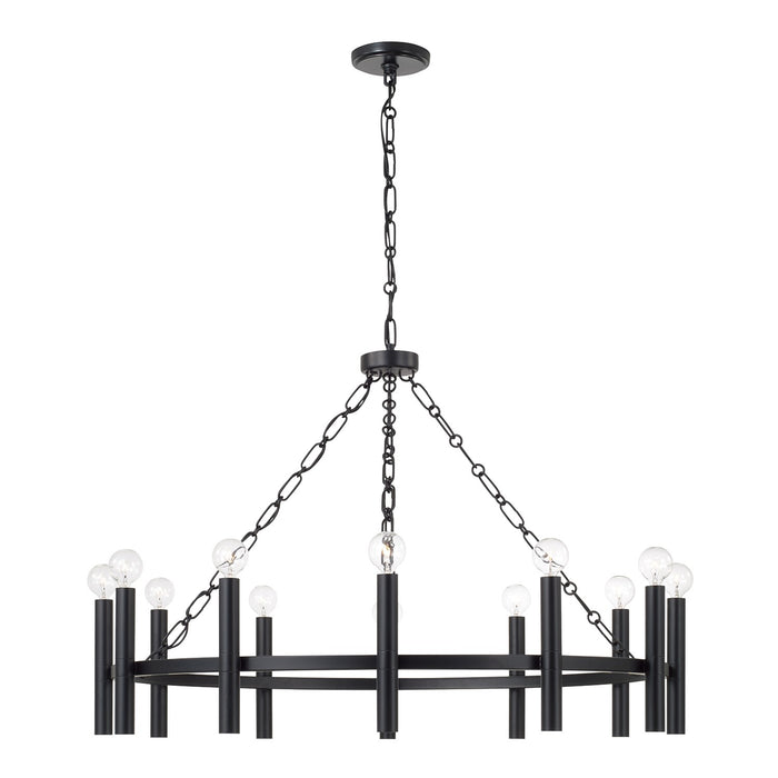 Capital Lighting - 462001MB - 12 Light Chandelier - Winton - Matte Black