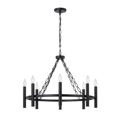 Winton Eight Light Chandelier Matte Black