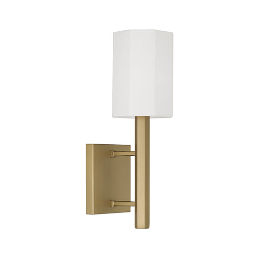 Adrian One Light Wall Sconce Aged Brass