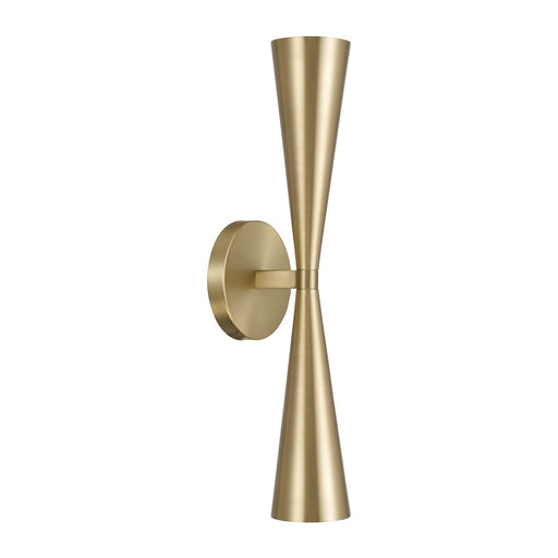 Levi Two Light Wall Sconce Matte Brass