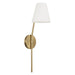 Capital Lighting - 660611AW - One Light Wall Sconce - Cami - Aged Brass and White