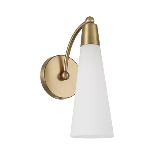 Tess One Light Wall Sconce Aged Brass