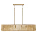 Capital Lighting - 844661BWB - Six Light Island Pendant - Archer - Blonde Wood and Matte Brass