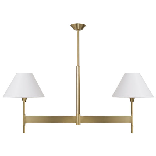 Leland Two Light Island Pendant Aged Brass