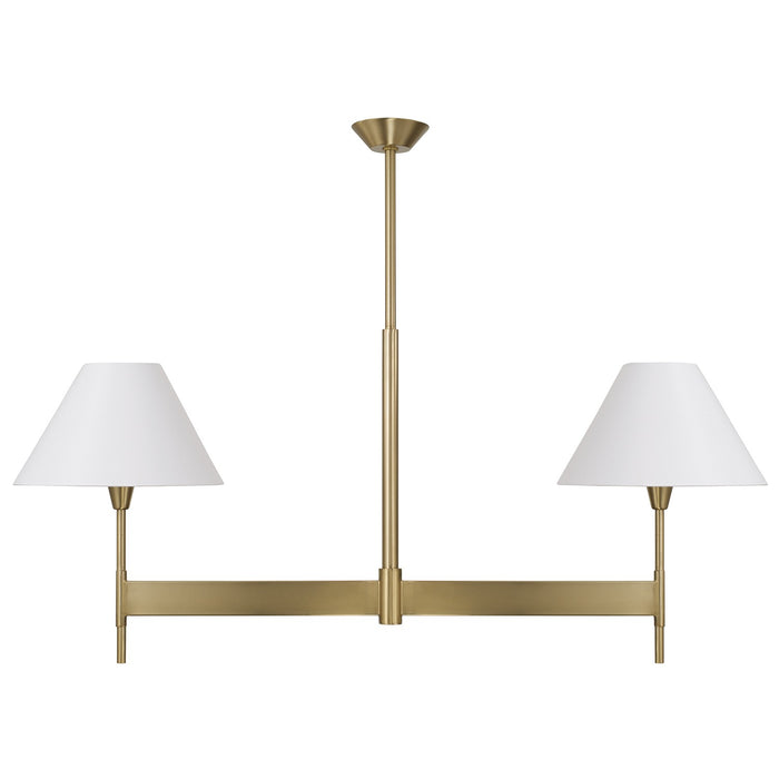 Capital Lighting - 860821AD-719 - Two Light Island Pendant - Leland - Aged Brass