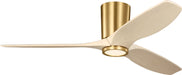Visual Comfort Fan - 3SYRHSM52BBSWWOD - 52" Ceiling Fan - Seyra - Burnished Brass