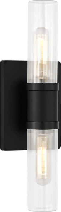 Visual Comfort Studio - 4465002CF-112 - Two Light Vanity - Keaton - Midnight Black/Midnight Black