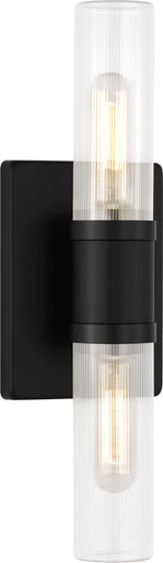 Keaton Two Light Vanity Midnight Black/Midnight Black