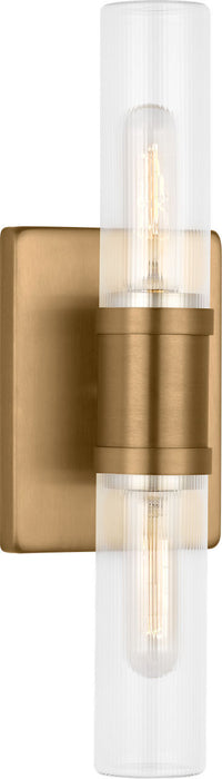 Visual Comfort Studio - 4465002CF-848 - Two Light Vanity - Keaton - Satin Brass/Satin Brass