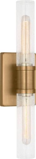 Keaton Two Light Vanity Satin Brass/Satin Brass