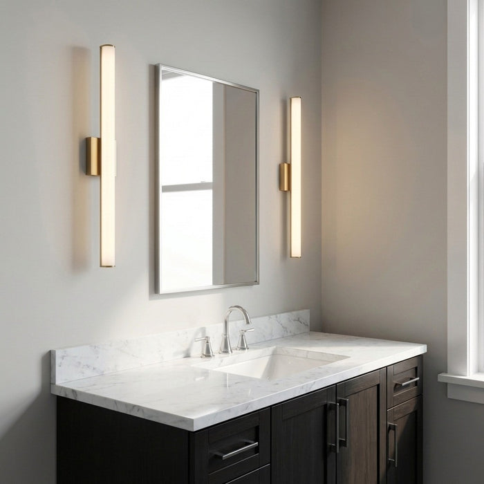 Generation Lighting - GLV1551SB-L - LED Vanity - Cavitt - Satin Brass