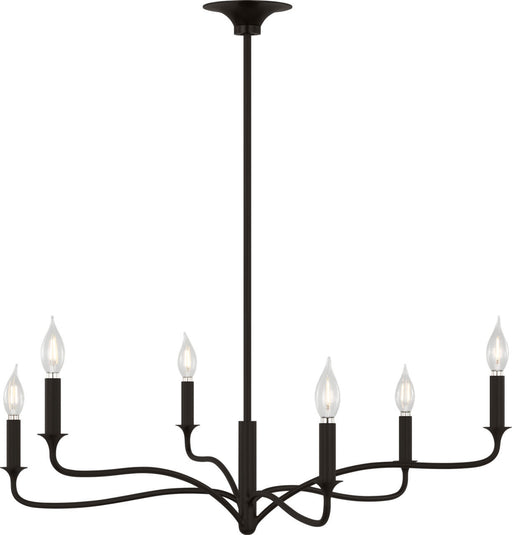 Visual Comfort Studio - AC1226AI - Six Light Chandelier - Chatsworth - Aged Iroged Iron