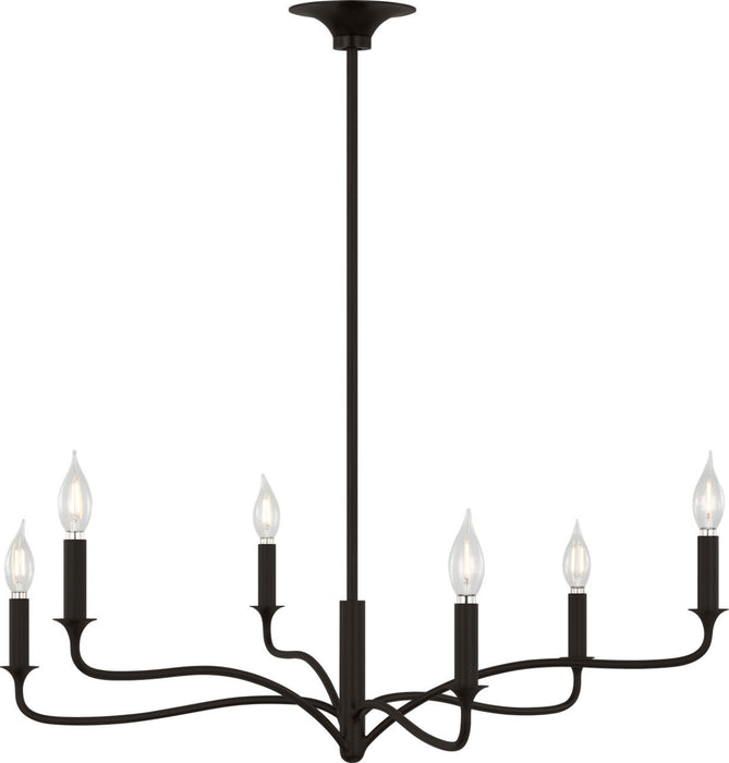 Visual Comfort Studio - AC1226AI - Six Light Chandelier - Chatsworth - Aged Iroged Iron
