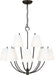 Visual Comfort Studio - CC18312AI - 12 Light Chandelier - Marina - Aged Iroged Iron