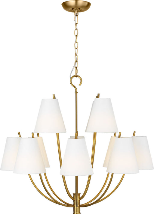Visual Comfort Studio - CC18312BBS - 12 Light Chandelier - Marina - Burnished Brass/Burnished Brass