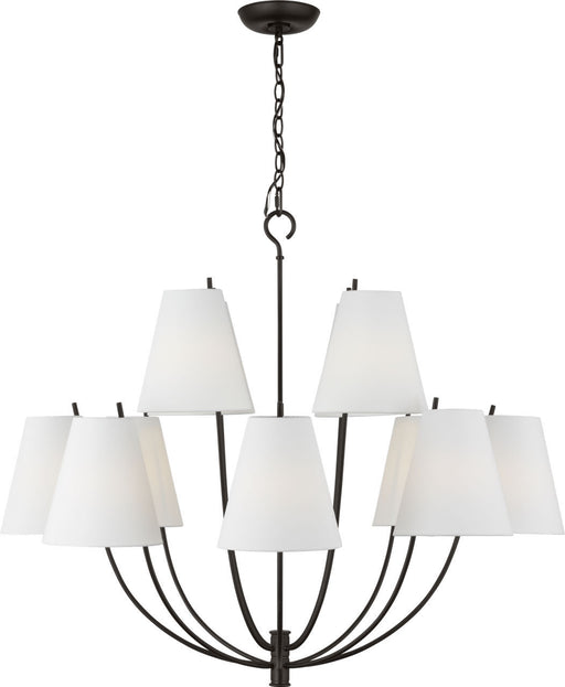 Visual Comfort Studio - CC18412AI - 12 Light Chandelier - Marina - Aged Iroged Iron