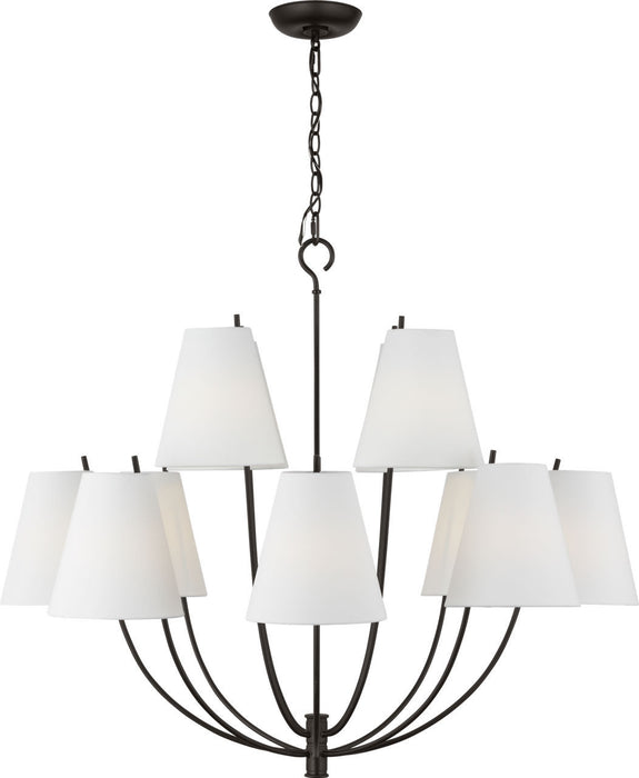 Visual Comfort Studio - CC18412AI - 12 Light Chandelier - Marina - Aged Iroged Iron