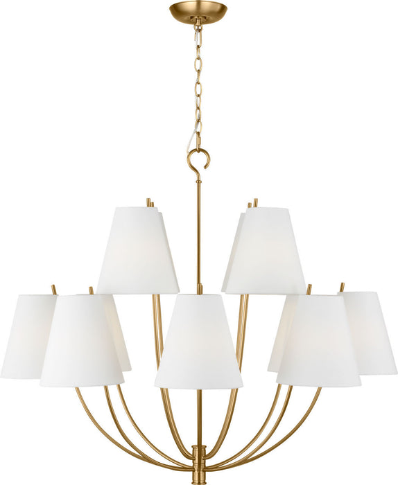 Visual Comfort Studio - CC18412BBS - 12 Light Chandelier - Marina - Burnished Brass/Burnished Brass