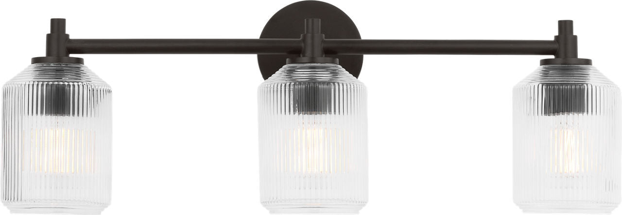 Visual Comfort Studio - CV1093AI - Three Light Bath - Barstow - Aged Iroged Iron