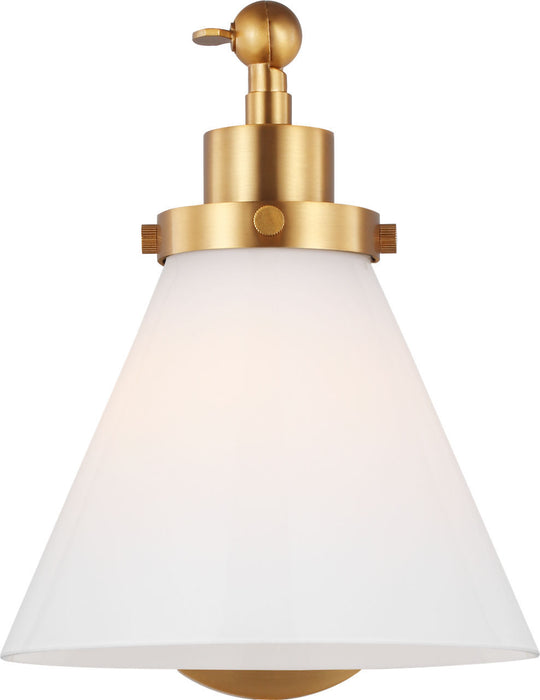 Visual Comfort Studio - CW1121BBSMG - One Light Wall Sconce - Wellfleet - Burnished Brass/Burnished Brass