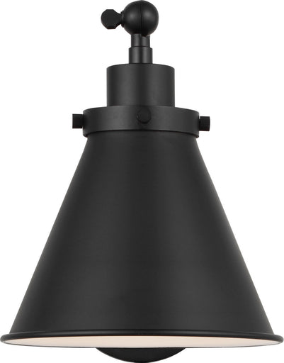 Wellfleet One Light Wall Sconce Midnight Black/Midnight Black