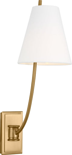 Marina One Light Wall Sconce Burnished Brass/Burnished Brass