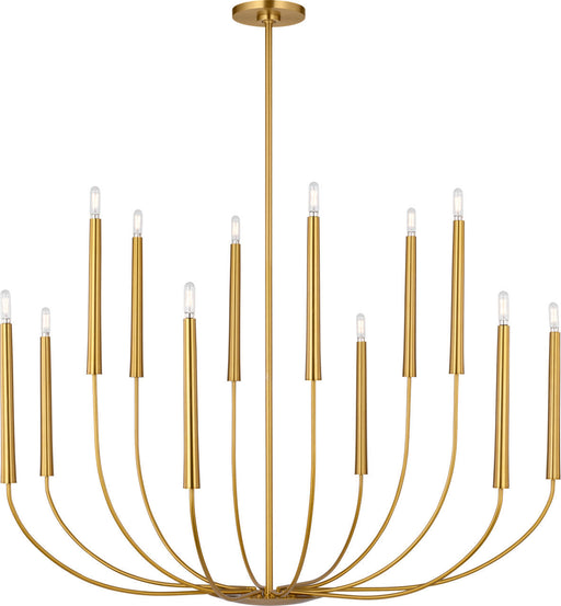 Visual Comfort Studio - EC11812BBS - 12 Light Chandelier - Lois - Burnished Brass/Burnished Brass