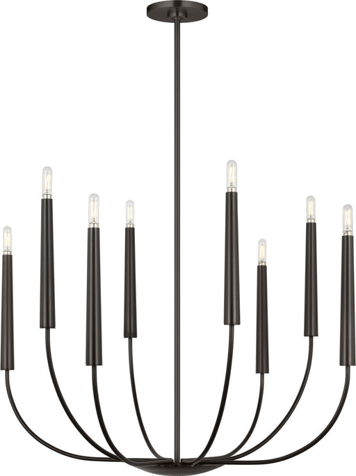 Visual Comfort Studio - EC1198AI - Eight Light Chandelier - Lois - Aged Iroged Iron