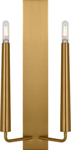 Lois Two Light Wall Sconce Burnished Brass/Burnished Brass