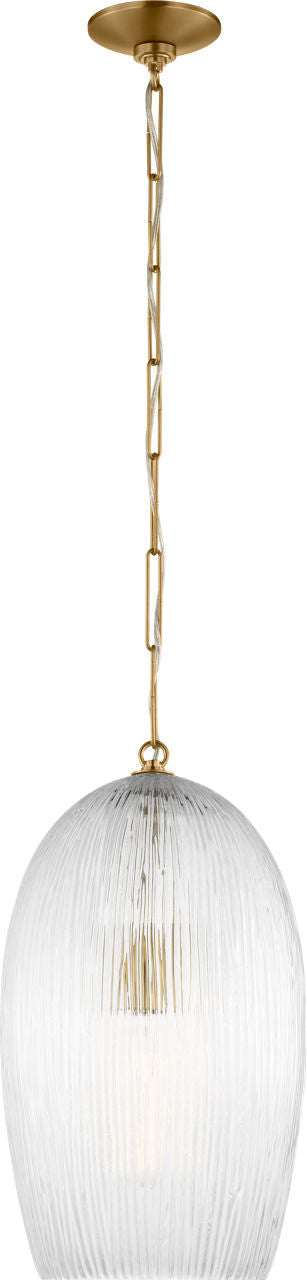 Visual Comfort Studio - HP1001BBS - One Light Pendant - Serafina - Burnished Brass/Burnished Brass