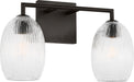 Visual Comfort Studio - HV1002AI - Two Light Bath - Serafina - Aged Iroged Iron