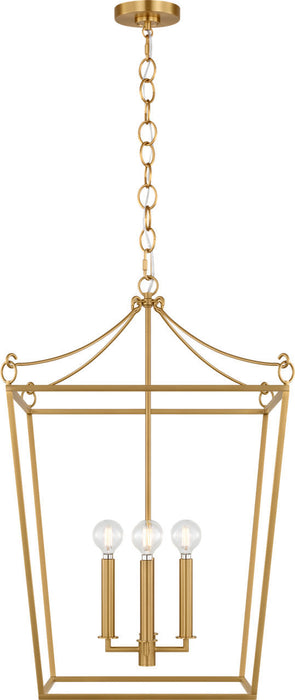 Visual Comfort Studio - KSC1174BBS - Four Light Lantern - Carlyle - Burnished Brass/Burnished Brass